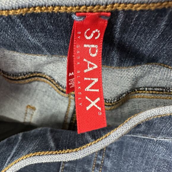 Spanx Jeans Women Medium Blue Ankle Skinny High Rise Shaping Core Control - Picture 8 of 16